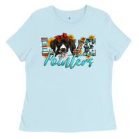Baby Blue love german shorthaired pointers Ladies Tee - Artiststas