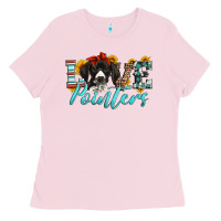 Bubblegum Pink love german shorthaired pointers Ladies Tee - Artiststas