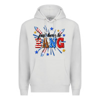 Dove Grey just here to bang Premium Hoodie - texasbilliewilder