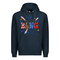 Navy just here to bang Premium Hoodie - texasbilliewilder