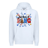 White just here to bang Premium Hoodie - texasbilliewilder