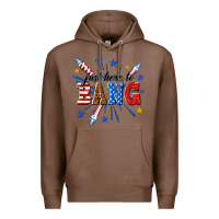 Chestnut just here to bang Premium Hoodie - texasbilliewilder