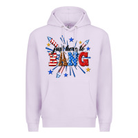 Lilac just here to bang Premium Hoodie - texasbilliewilder