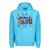 Ocean Blue just here to bang Premium Hoodie - texasbilliewilder