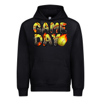 Black game day softball leopard Urban Hoodie - Zillion Design Studio