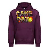 Mauve Wine game day softball leopard Urban Hoodie - Zillion Design Studio