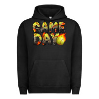 Pigment Black game day softball leopard Urban Hoodie - Zillion Design Studio