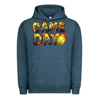 Pigment Midnight Navy game day softball leopard Urban Hoodie - Zillion Design Studio