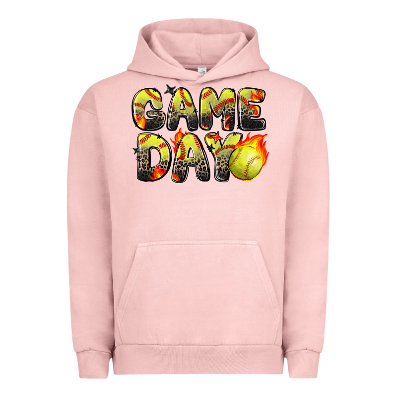 Game Day Softball Leopard Urban Hoodie by Zillion Design Studio | Teevron