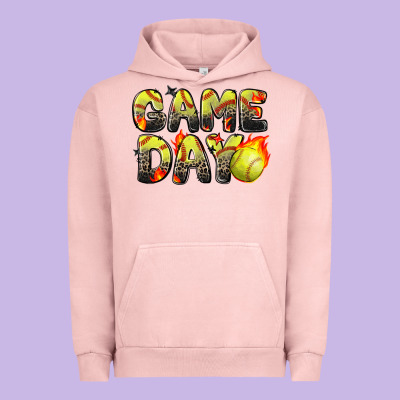 Game Day Softball Leopard Urban Hoodie Designed By Zillion Design Studio