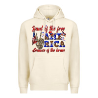 Tofu land of the free america because of the brave Premium Hoodie - texasbilliewilder