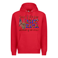 Red land of the free america because of the brave Premium Hoodie - texasbilliewilder