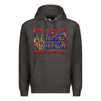 Smoke land of the free america because of the brave Premium Hoodie - texasbilliewilder