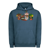 Pigment Midnight Navy american football coffee cups Urban Hoodie - texasbilliewilder