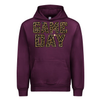 Mauve Wine game day leopard Urban Hoodie - Zillion Design Studio