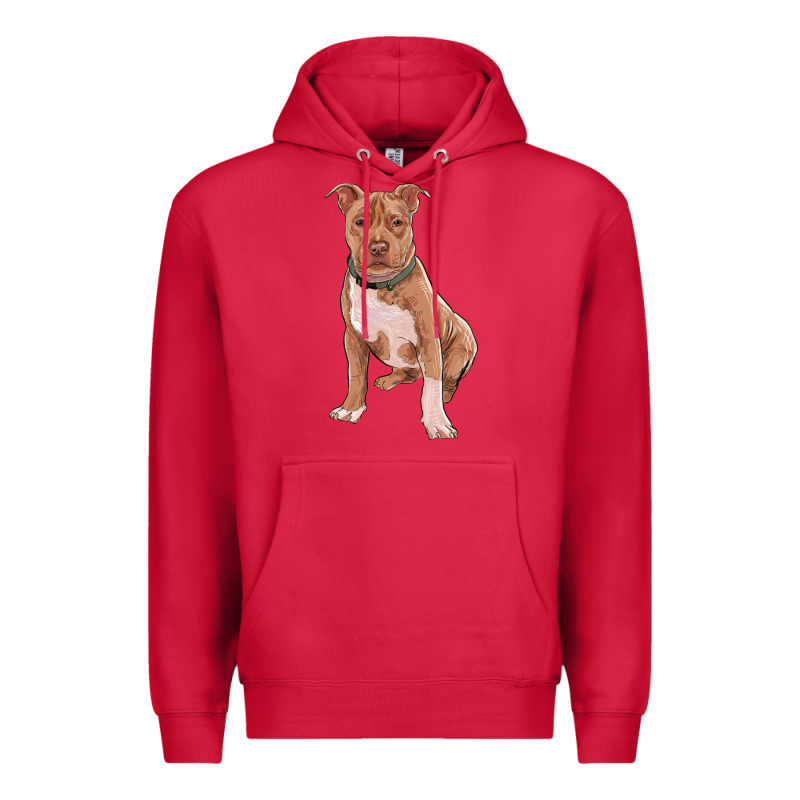Brown Pitbull Premium Hoodie by RanaPortraitStore | Teevron