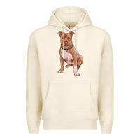 Sandshell brown pitbull Premium Hoodie - RanaPortraitStore