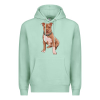 Seafoam brown pitbull Premium Hoodie - RanaPortraitStore