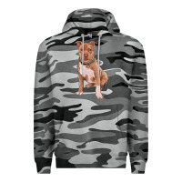 Slate Camo brown pitbull Premium Hoodie - RanaPortraitStore