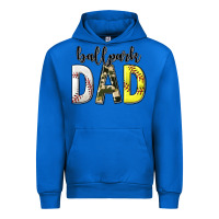 Cobalt ballpark dad with softball and baseball Urban Hoodie - texasbilliewilder