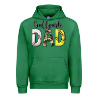 Emerald ballpark dad with softball and baseball Urban Hoodie - texasbilliewilder
