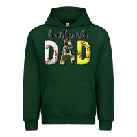 Forest Green ballpark dad with softball and baseball Urban Hoodie - texasbilliewilder