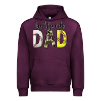 Mauve Wine ballpark dad with softball and baseball Urban Hoodie - texasbilliewilder