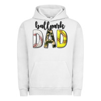 Pigment Lunar Rock ballpark dad with softball and baseball Urban Hoodie - texasbilliewilder