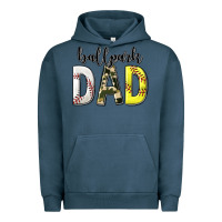 Pigment Midnight Navy ballpark dad with softball and baseball Urban Hoodie - texasbilliewilder