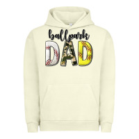 Pigment Pistachio ballpark dad with softball and baseball Urban Hoodie - texasbilliewilder