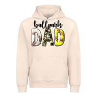 Sandshell ballpark dad with softball and baseball Urban Hoodie - texasbilliewilder