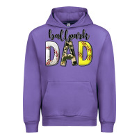 Tulip ballpark dad with softball and baseball Urban Hoodie - texasbilliewilder