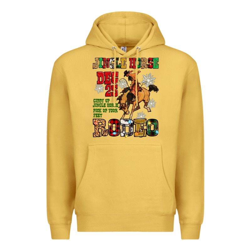 Jingle Horse Dec 25 Giddy Jingle Horse Pick Up Fee Premium Hoodie by Zillion Design Studio | Teevron
