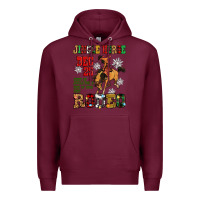 Burgundy jingle horse dec 25 giddy jingle horse pick up fee Premium Hoodie - Zillion Design Studio