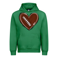 Emerald american football heart Urban Hoodie - texasbilliewilder