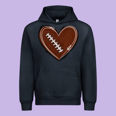 Urban Hoodie american football heart