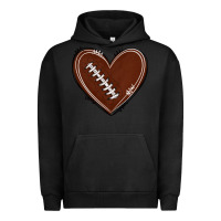 Pigment Black american football heart Urban Hoodie - texasbilliewilder