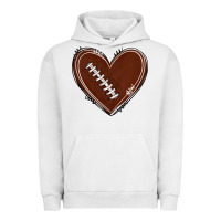 Pigment Lunar Rock american football heart Urban Hoodie - texasbilliewilder