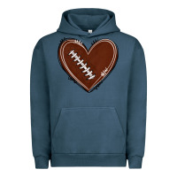 Pigment Midnight Navy american football heart Urban Hoodie - texasbilliewilder