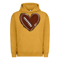 Pigment Peanut Butter american football heart Urban Hoodie - texasbilliewilder