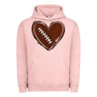 Pigment Salmon american football heart Urban Hoodie - texasbilliewilder