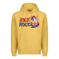 Antique Gold kick rocks cowboy boots fourth of july Premium Hoodie - texasbilliewilder
