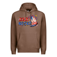 Chestnut kick rocks cowboy boots fourth of july Premium Hoodie - texasbilliewilder