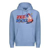 Colony Blue kick rocks cowboy boots fourth of july Premium Hoodie - texasbilliewilder