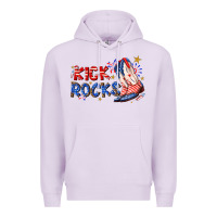 Lilac kick rocks cowboy boots fourth of july Premium Hoodie - texasbilliewilder