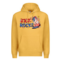 Mustard kick rocks cowboy boots fourth of july Premium Hoodie - texasbilliewilder