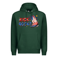 Sports Green kick rocks cowboy boots fourth of july Premium Hoodie - texasbilliewilder