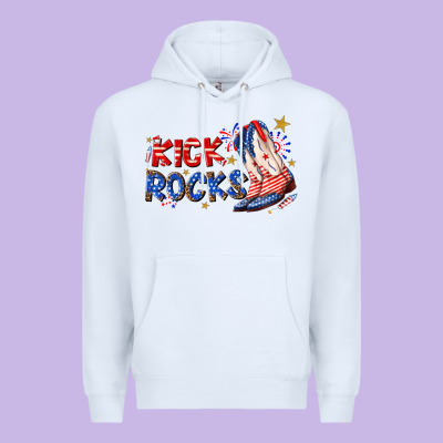 Kick Rocks Cowboy Boots Fourth Of July Premium Hoodie Designed By Texasbilliewilder