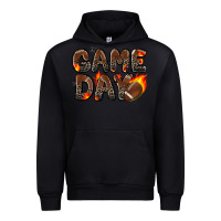Black game day football leopard Urban Hoodie - Zillion Design Studio