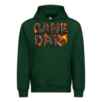 Forest Green game day football leopard Urban Hoodie - Zillion Design Studio